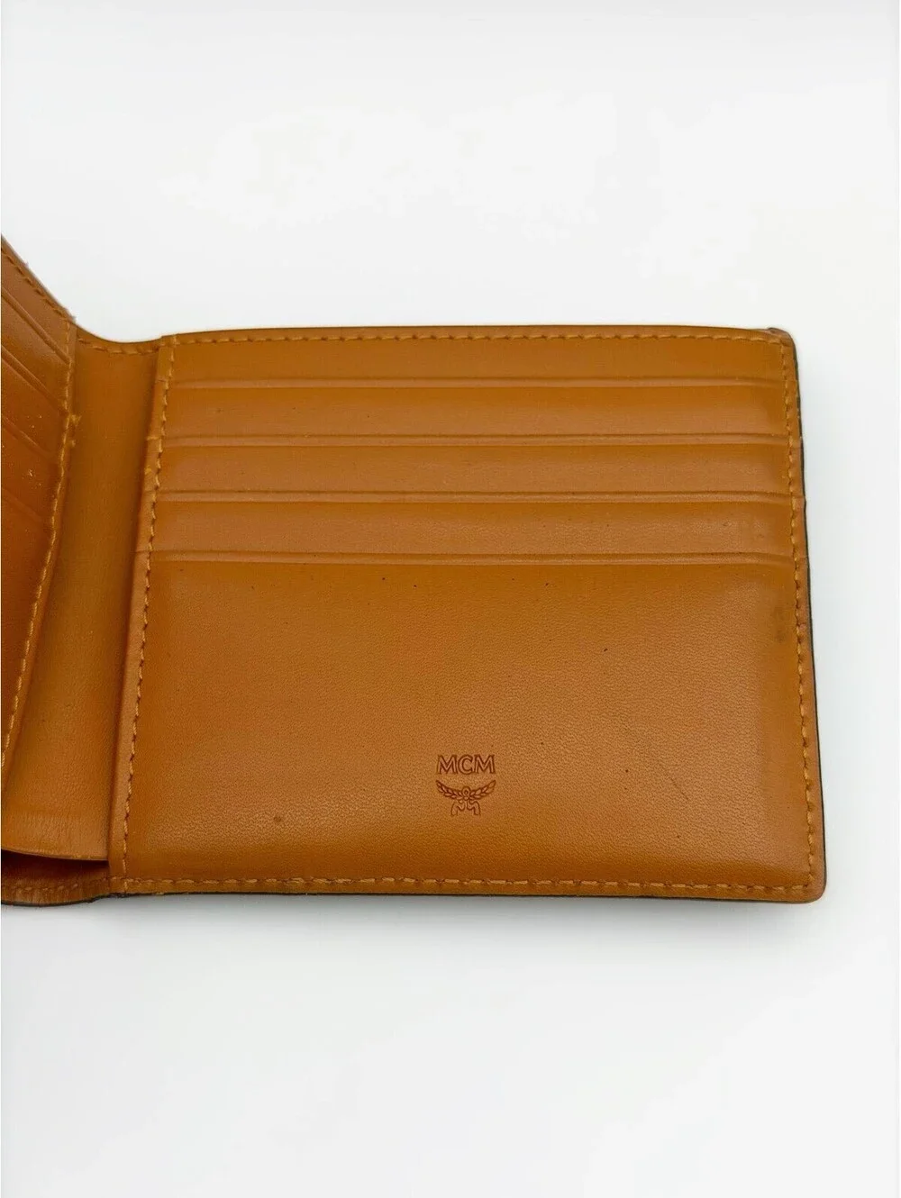 MCM Bifold Black Wallet in Visetos Original Cardholder